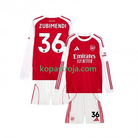 Billiga Fotbollströjor Arsenal Martin Zubimendi 36 Barn Hemma tröja 2025/26 Kortärmad